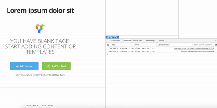 visual composer add text