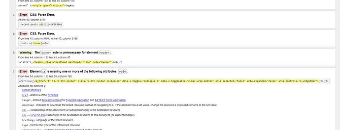 W3c Validator Errors For X Widgetbar Support Apex Forum