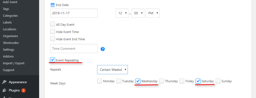  Modern Events Calendar Shortcodes Support Themeco Forum
