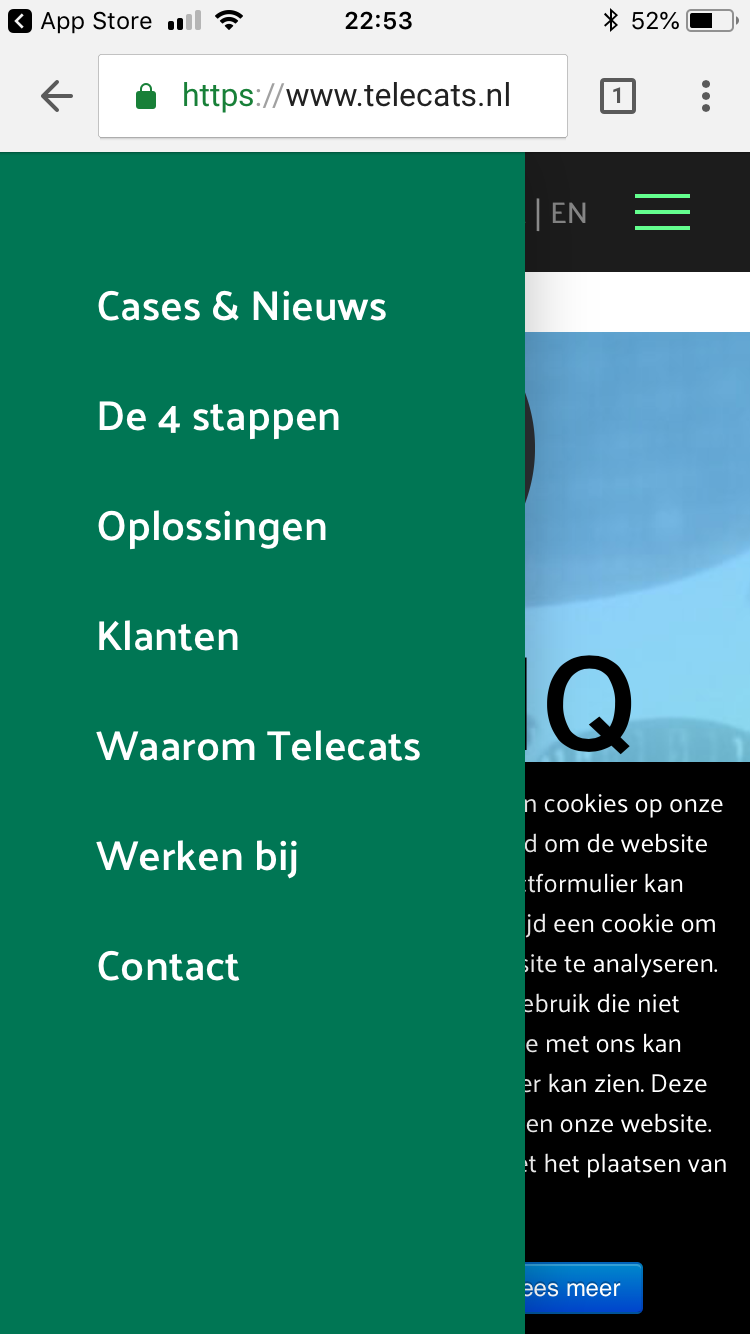 No animation on mobile menu toggle - Support - Themeco Forum
